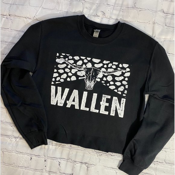 Backstage Customs Tops - Wallen Cropped Sweatshirt